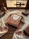 Luxury Tilla Embroidered Fendy Silk Unstitched Suit Set with Dupatta