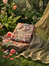 Zohra Embroidered Natural Crepe Suit Set
