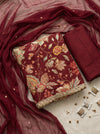 Floral Rajarani Natural Crepe Suit Set