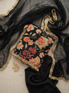 Floral Rajarani Natural Crepe Suit Set